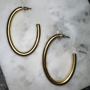 Madewell Chunky Oval Hoop Earrings